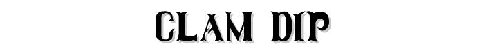 Clam Dip font